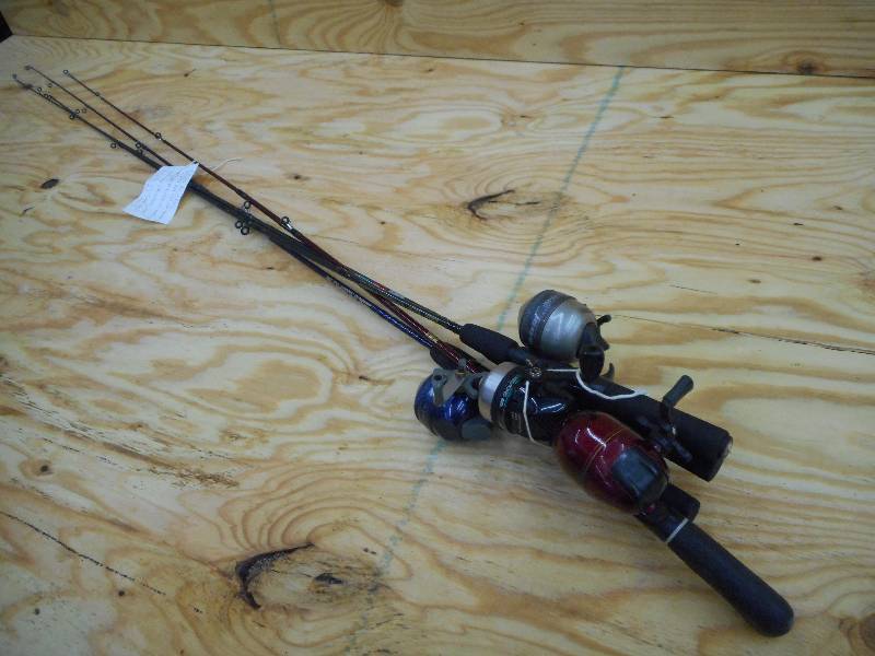 lot 173 image: Lot Of (4) Zebco Rod & Reel Sets ...