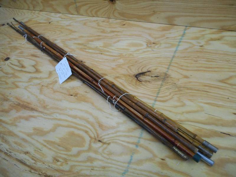 lot 177 image: Lot Of (4) Bamboo Cane Poles ...