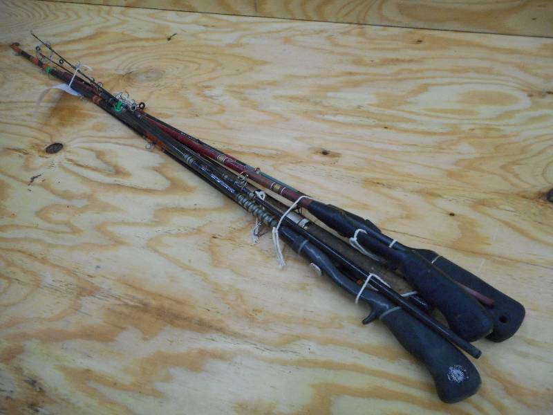 lot 188 image: (3) Daiwa & (1) Olympic 2-Piece Rod...