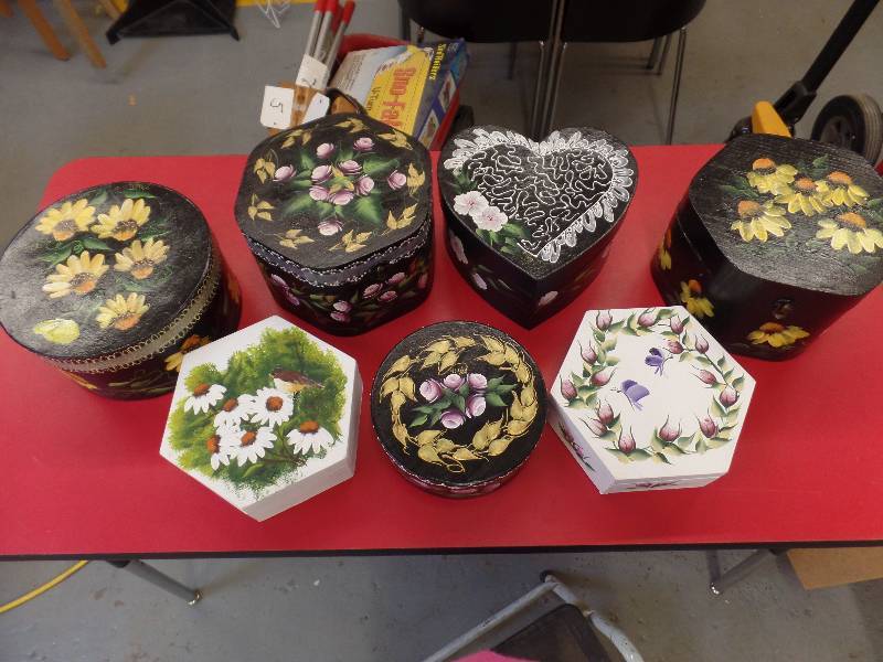 Painted Wooden Boxes