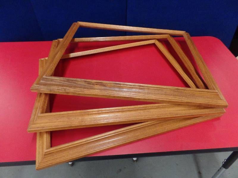Three NEW large wooden frames