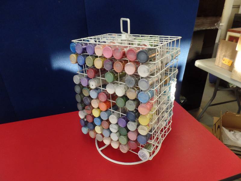 Paint Rack with Paints