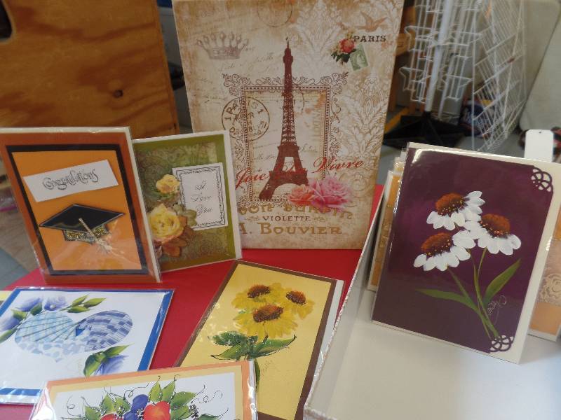 Decorative Box with Handmade Greeting Cards