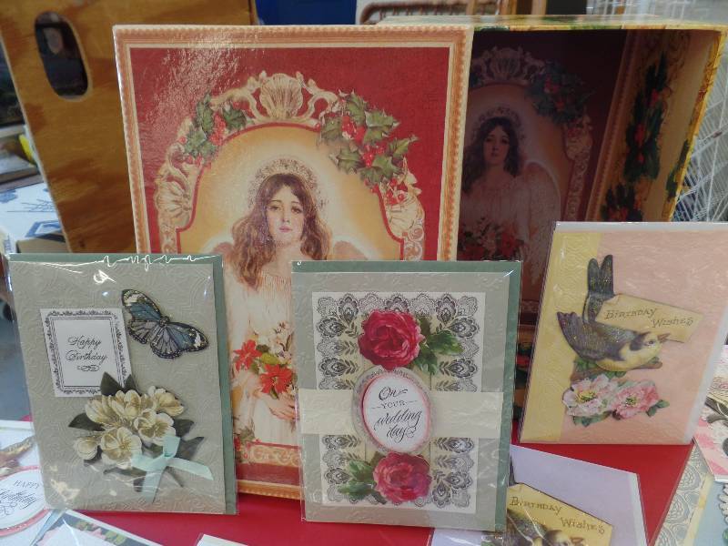 Decorative Box with Handmade Greeting Cards