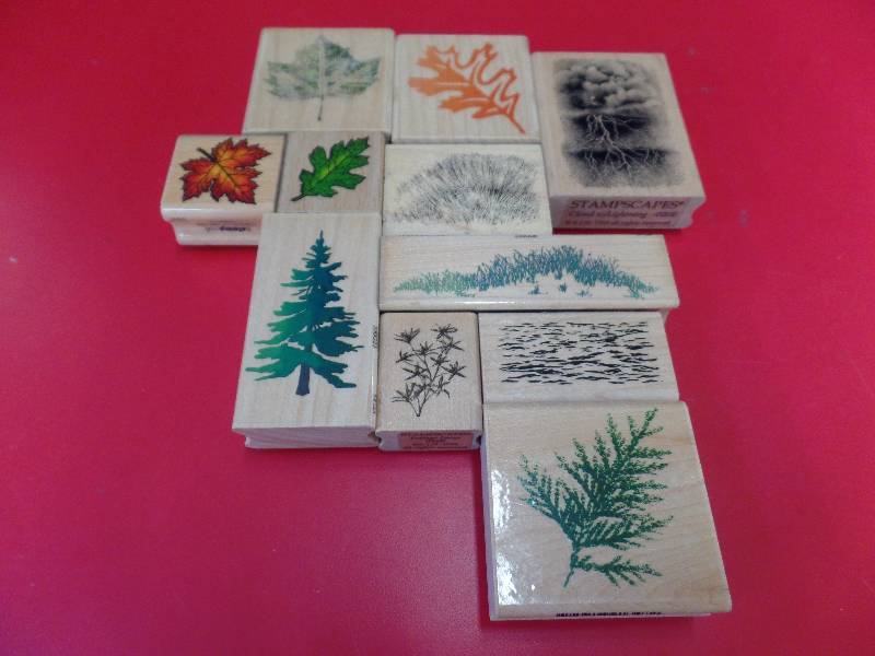 Leaves, Greens, Storm Stamps