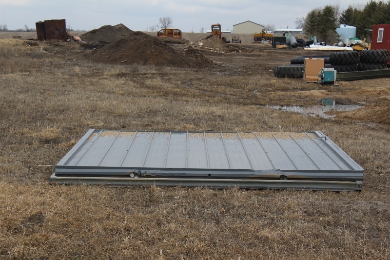 Pair of Sliding Shop Doors, 137 x 142