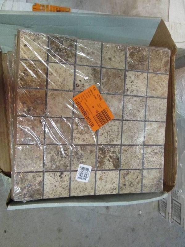 Approx 37 SqFt Glazed Porcelain Mos...