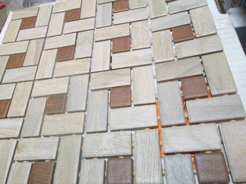 Approx 10 SqFt Glazed Porcelain Mos...
