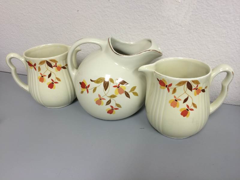 Vintage Hall China Jewel Tea Autumn Leaf China Set Antique, Vintage
