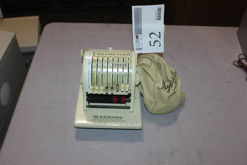 lot 52 image: Paymaster 8000B Check Writer