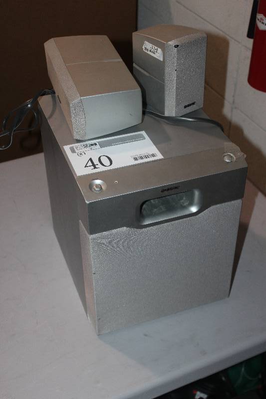 lot 40 image: Lot of (2) Sony Speakers