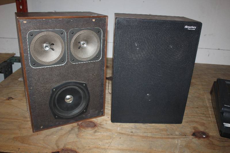 Lot of (2) Panasonic Thruster Speakers | Eagan Power Tools & Electronic