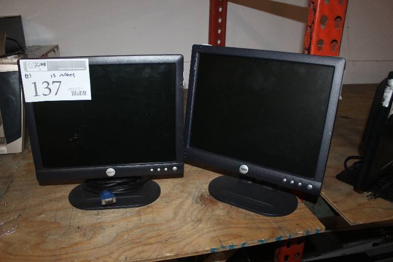lot 137 image: Lot of (2) Dell Monitor