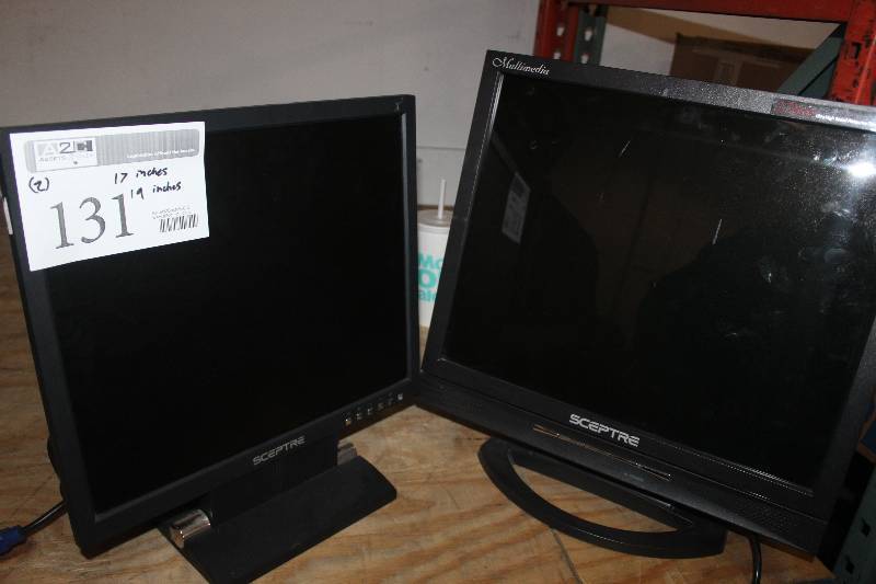 lot 131 image: Lot of (2) Sceptre Monitor