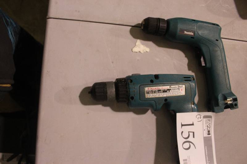 lot 156 image: Lot of (2) Makita Cordless Driver Drill