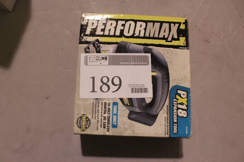 lot 189 image: Performax 18V Cordless Orbital Jig Saw