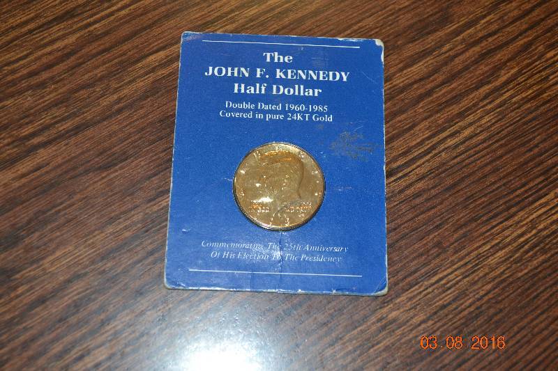 lot 51 image: Gold Plated Half Dollar