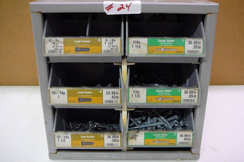 Cabinet with Concrete Lead Anchors