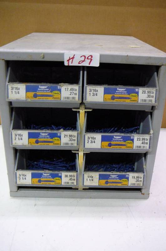 Cabinet with Concrete Anchor Tapper