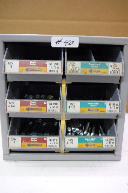 Cabinet with Concrete Anchors
