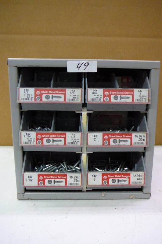 Cabinet with Sheet metal Screw