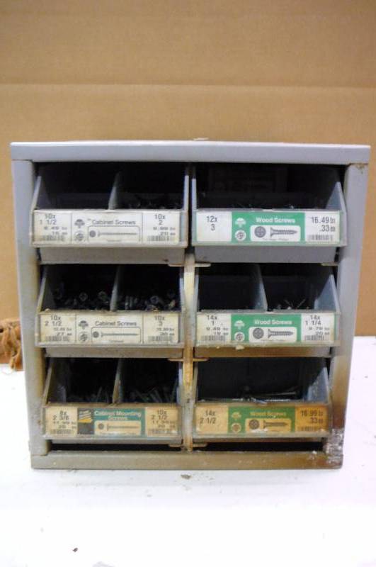 Cabinet with  Wood  Screws