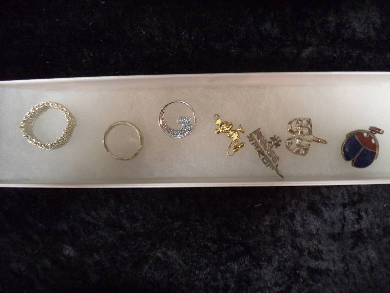 Lot - Misc Mostly Sterling Jewelry, rings, Disney, pendants