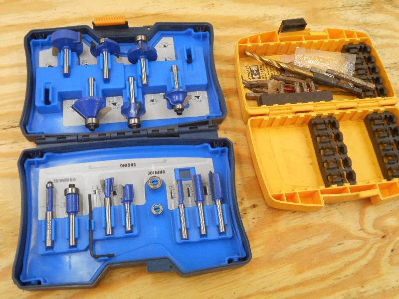 lot 11 image: Lot Of DeWalt & Ryobi Partial Bit S...