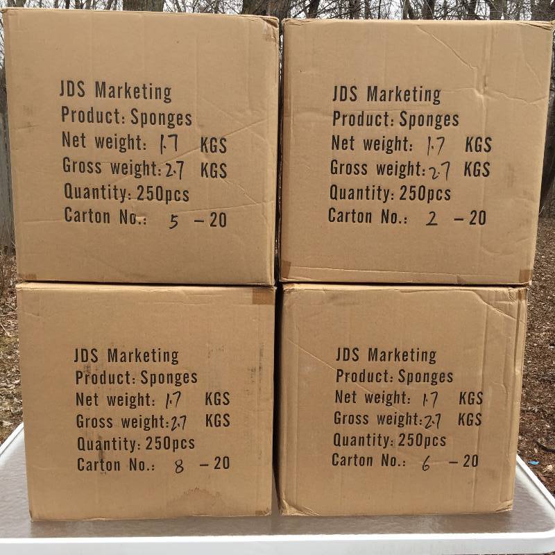 4 Cases Bulk Lot 250 (1000 total) Count Bath Sponges Rope Shower Loofah Soap Gift Basket Scene Painting Art - Each Case Retails for $240.00 x 4 Cases