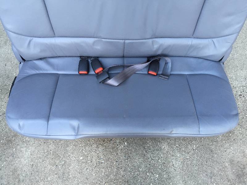 2000 Chrysler Town and Country Van Bench Seat Grey Leather - Will Ship Via Greyhound - Call for Estimate Awesome as Makeshift Mancave Theater Seats
