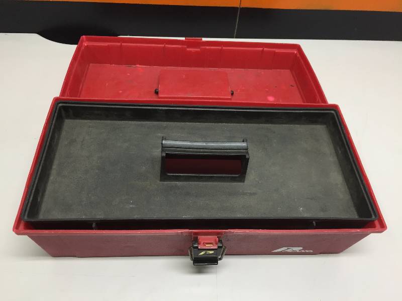 lot 39 image: PLANO SMALL RED TACKLE BOX