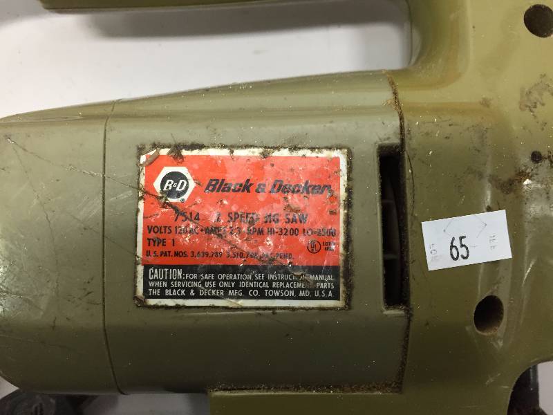 lot 65 image: BLACK N DECKER JIGSAW