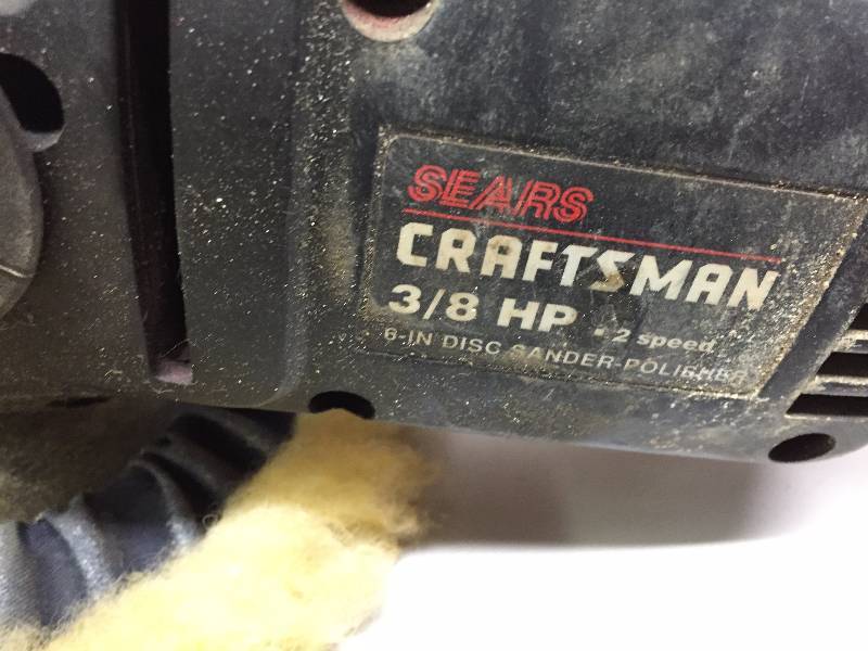 lot 67 image: SEAR CRAFTSMAN 38 HP 2- SPEED 6 DISC SANDERPOLISHER