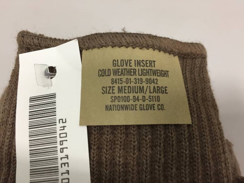 lot 10 image: MILITARY WOOL GLOVE INSERTS (10)