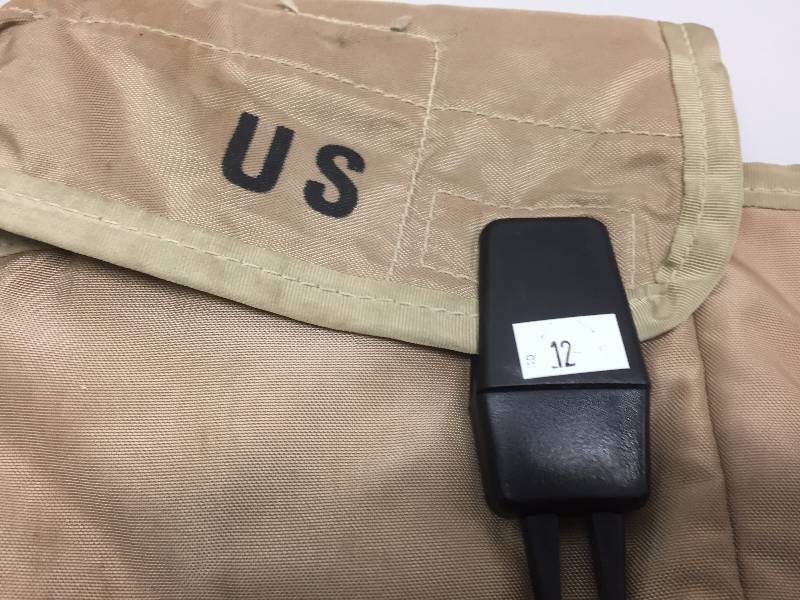 lot 12 image: MILITARY BELT WITH CANTEEN COVER