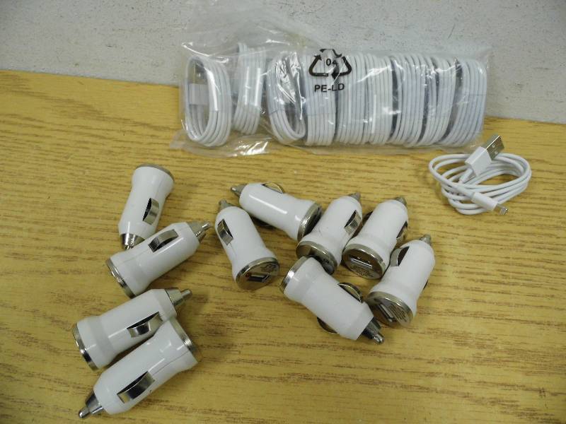iPhone Cords & Adapters - 10 Each