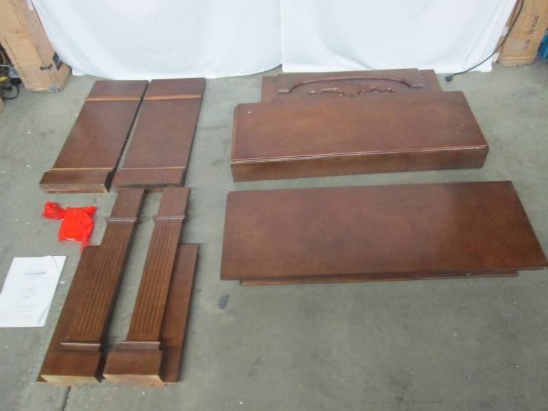 McLeland Design Fireplace Mantel - Walnut