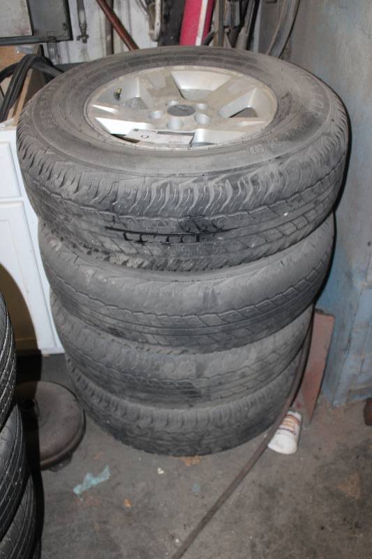 Lot of (4) Tires with Rims