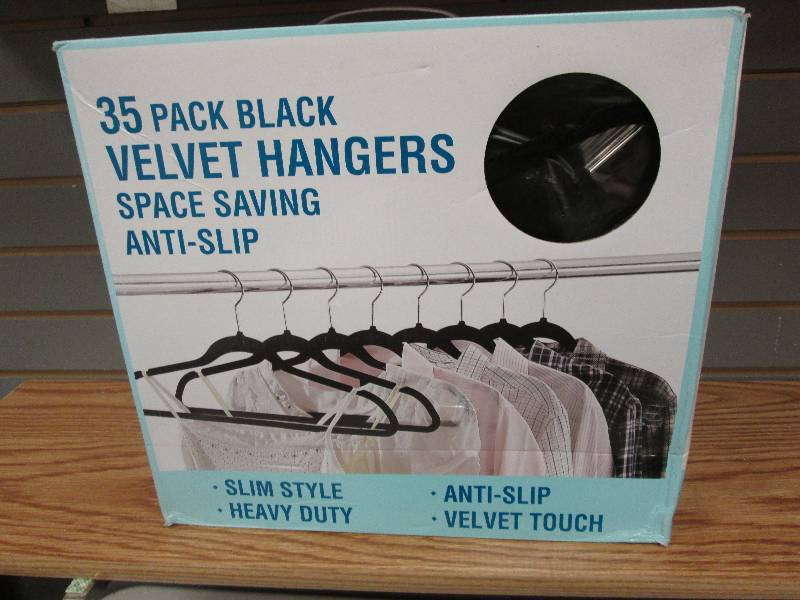 lot 80 image: 35 pack Velvet Hangers Retail  $24....