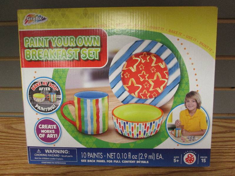 lot 140 image: Grafix Paint Your Own Breakfast Set...