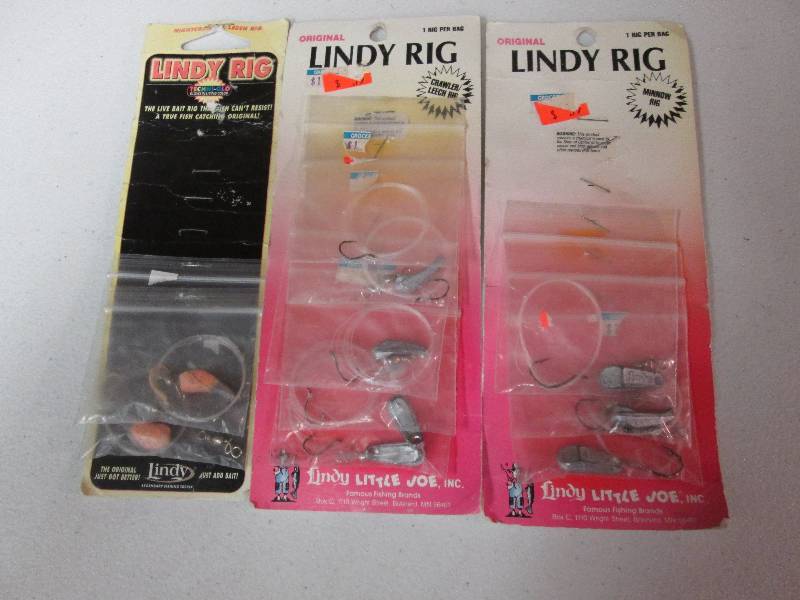 lot 194 image: Assorted Lindy Rigs minnow leech ...