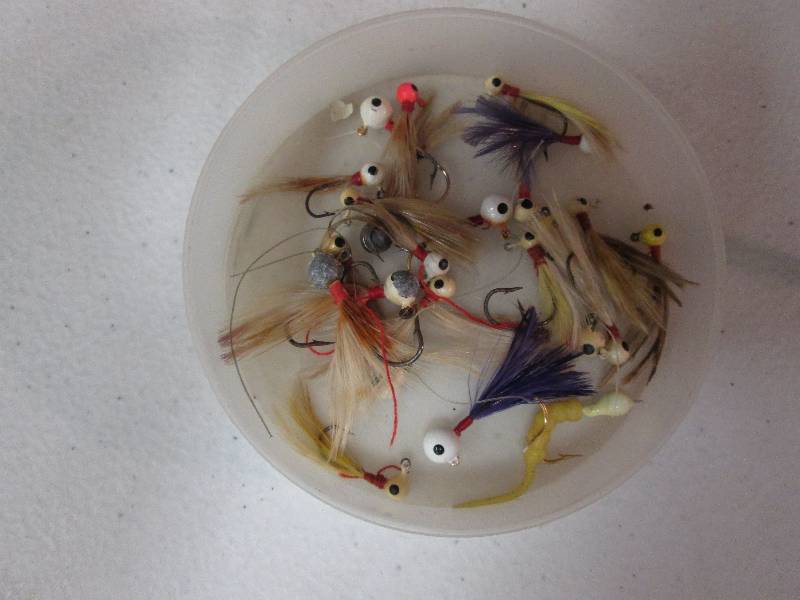lot 201 image: Assorted feather lures...
