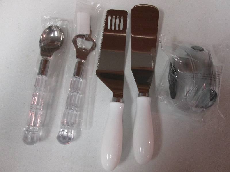 lot 299 image: Assorted utensils & corn stripper...