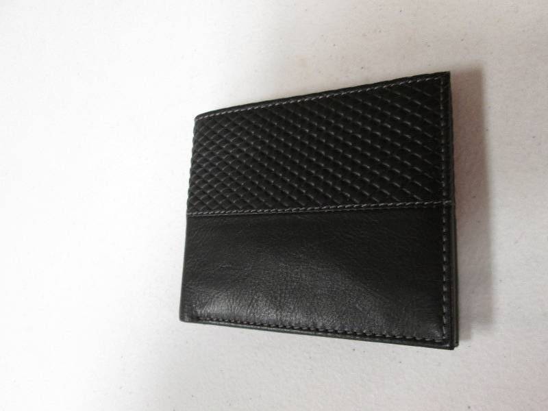 lot 32 image: Kenneth Roberts Bi-fold black leath...