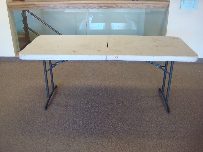 lot 10 image: 6 Foot Folding Buffett Table....