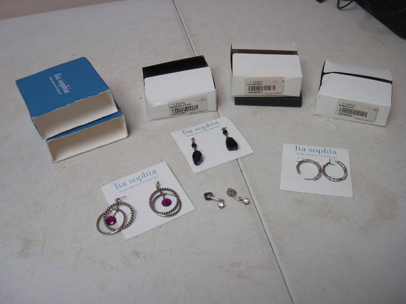 lot 105 image: Lot Of Lia Sophia Earrings...