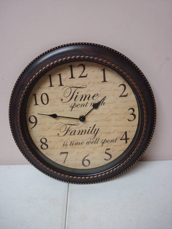 lot 145 image: Family Time Wall Clock...