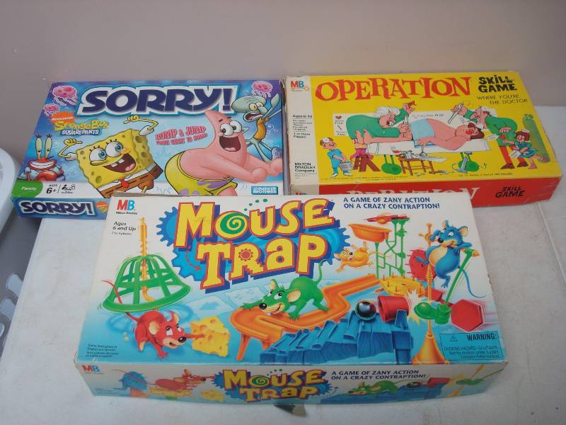 lot 158 image: Lot Of Three Board Games, Lots Of Wear To Ope...