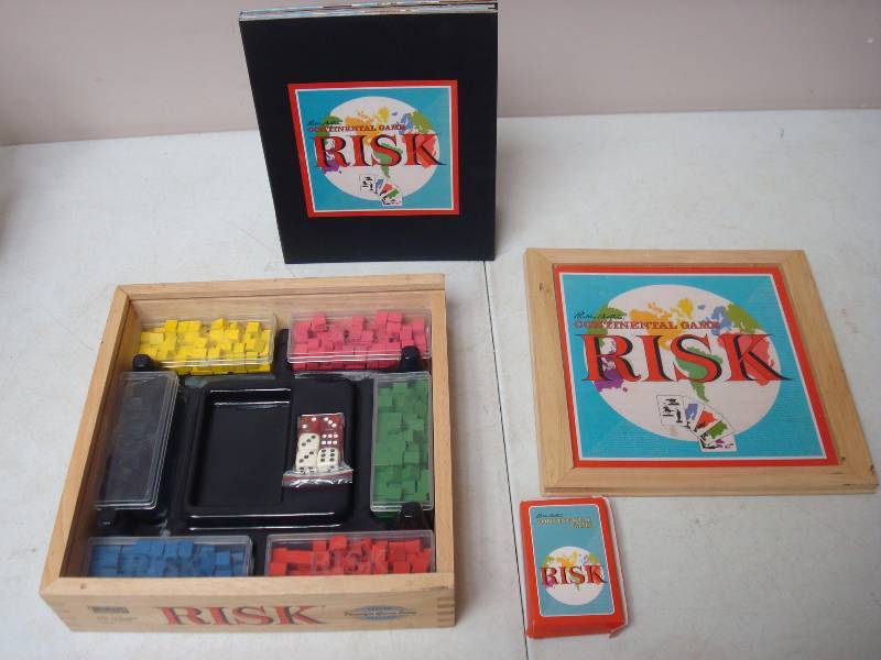lot 157 image: Risk Board Game In Wood Box...