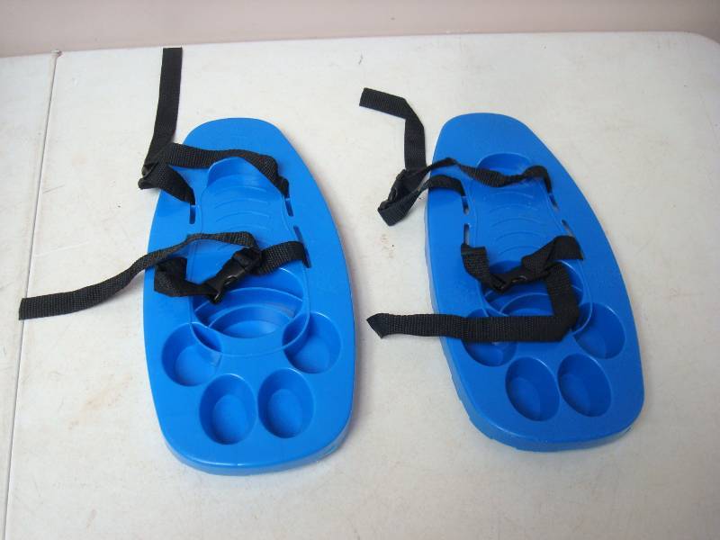 lot 192 image: Pair Of Kids Plastic Snow Shoes...